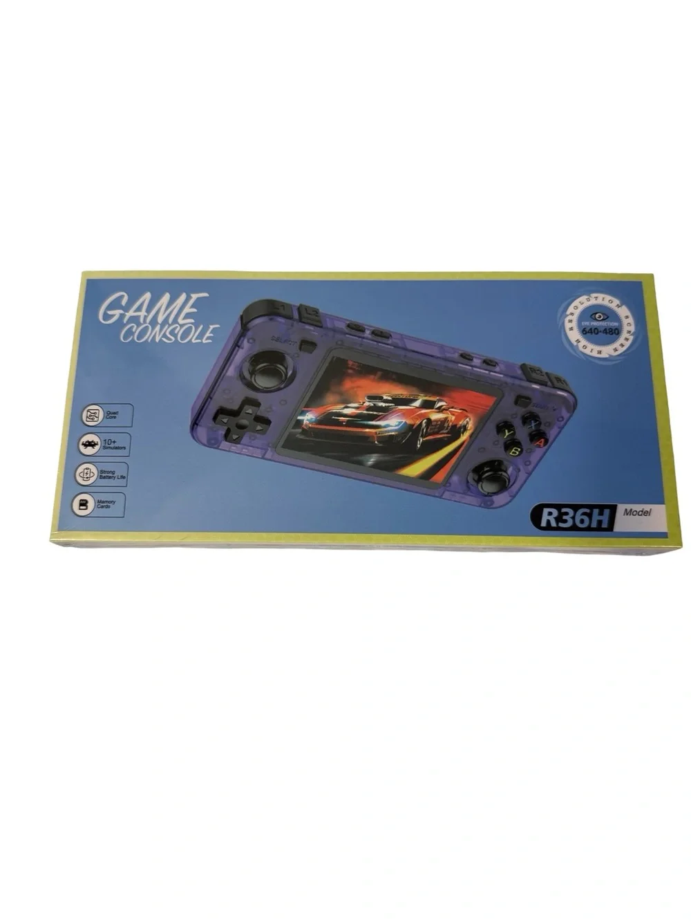 R36H Portable Handheld Game Console - Purple